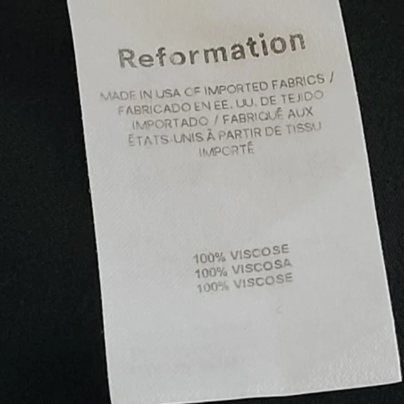 Reformation Black Button-Front Lace-Trim Maxi Dress - Picture 11 of 11